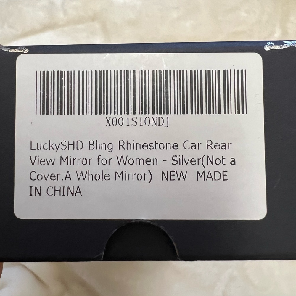 Bling Rhinestone High Quality Rhinestone Rear view Mirror - Picture 3 of 3